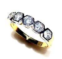 Anneau Femme Classici in Or jaune Cubic Zirconia RIVIER ZIRC OV 4.40 BG